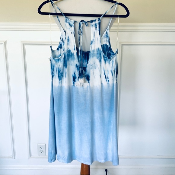 Lucky Brand Blue Tie-Dye Swing Dress Coverup - Picture 7 of 13